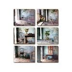 Cinnamon Placemats Cork Backed Set of 6 Blue Room.