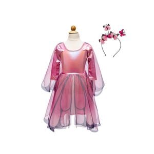 Great Pretenders Pink Butterfly Twirl Dress Size 5-6 w/Wings Kids Costume 5y+