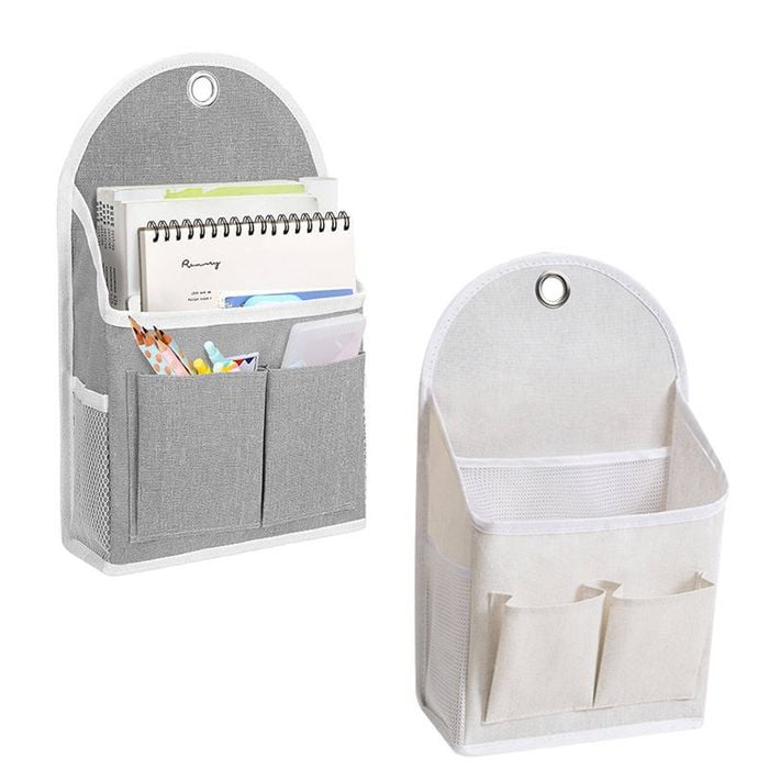 Catzon 2 Pcs Wall Hanging Storage Bag with Hooks for Kitchen Bderoom-Set B