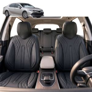 Australian Goose Front Seat Covers for Toyota Camry 2018 - Current (XV70) - PU Leather, Black (2pc)