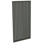 ProtectorAl 300 - 1000 x 1001 - 2000mm Woodland Grey Vertical 9mm Gap Aluminium Welded Slat Panel