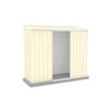 Absco Sheds 2.26 x 0.78 x 1.95m Classic Cream Ezislider Single Sliding Door Garden Shed