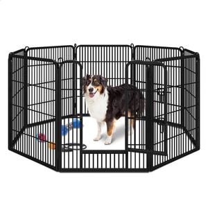 BEASTIE 32" Pet Play pen Dog PlayPen Puppy Enclosure Heavy Duty Fence
