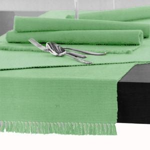 Hoydu 100% Cotton Ribbed Table Runner Sea Crest 45 x 150cm