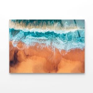 Aerial Australian Beach   Print 100% Australian Made 90 x 60cm  (Acrylic)