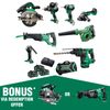HIKOKI 18V Brushless 8pce Combo Kit KC18D8P3(HRZ)
