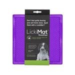 Lickimat Soother Original Slow Food Licking Mat for Cats & Dogs - Purple