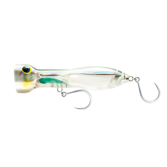 Nomad Design Chug Norris Popper 120mm Topwater Fishing Lure Holo Ghost Shad