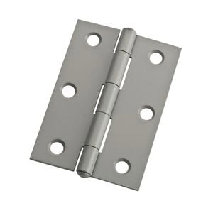Zenith 85mm Prime Coated Fixed Pin Butt Hinge