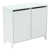 Flexi Storage Living White Corrugated 2 Door Laundry Clothes Hamper