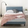 Zinus Queen Bed Frame Base Fabric Blue