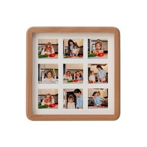 VeeArt Wooden Collage Photo Frame Square Beech 8x8" Elliot Series