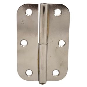 Lane 90 x 58 x 1.6mm Chrome Plated Right Hand Lift Off Pin Radius Hinge