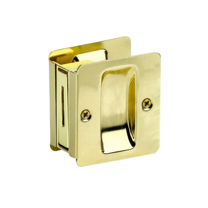 Sylvan Polished Brass Passage Sliding Door Pull
