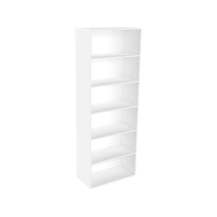 Lugna 2048 x 750 x 380mm White 5 Shelf Storage Cabinet