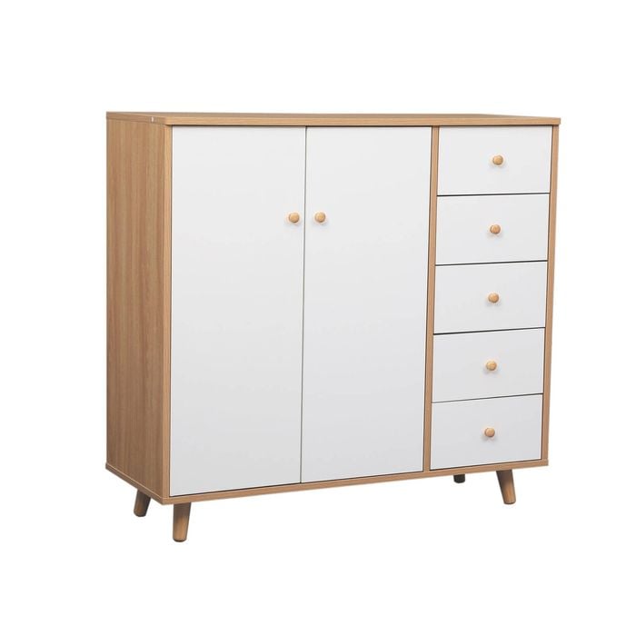 Foret Buffet Sideboard Shoe Cabinet Hallway Table Cupboard Storage 5 Drawers