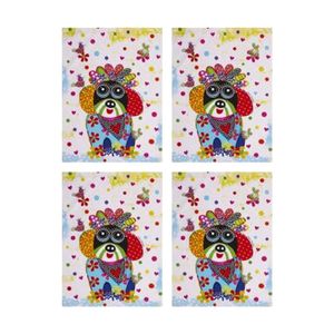 4x Maxwell & Williams Donna Sharam Kaleidoscope Tea Towel Bestie 50x70cm