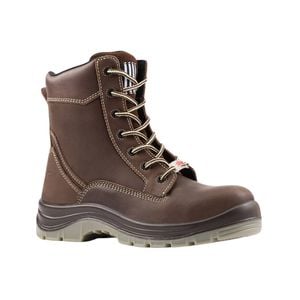 she wear Pursues Brown Womens Safety Workboots