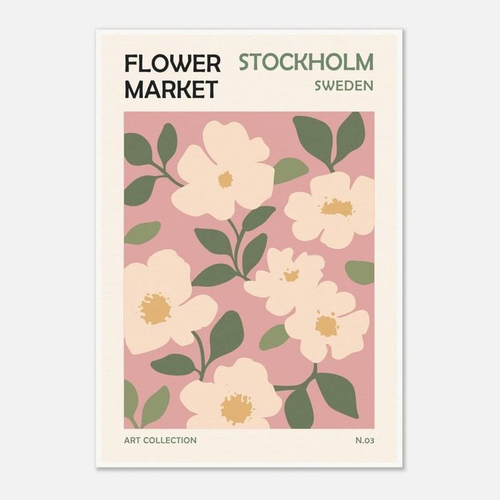 Galrie Stunning Flower Market Art Print from Stockholm, Poster Only, A2 42 x 60cm (16 x 24inch)