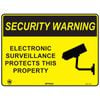 Pinnacle 400 x 300mm Poly Security Warning Electronic Surveillance Sign