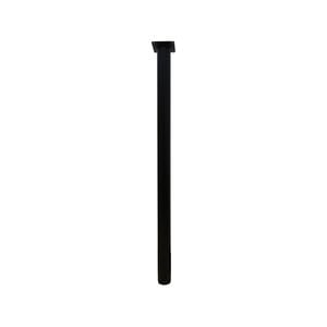 Adoored 40x710mm Adjustable Round Black Metal Furniture Leg