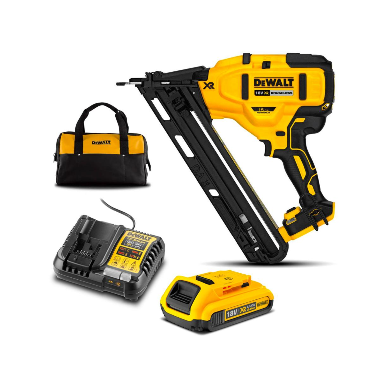 DeWALT 18V Cordless Finishing Nailer 5.01AH Kit product image