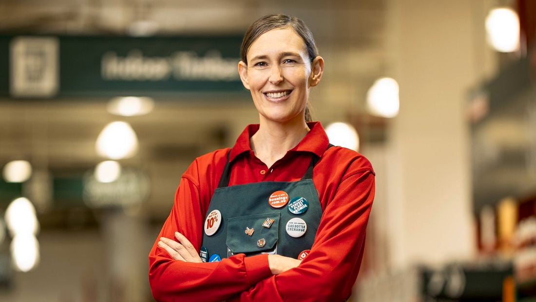 Media release - Bunnings to keep building on what customers love as Mike Schneider passes the hammer to Rachael McVitty - RMV in store