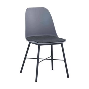 Modern Furniture LAXMI Dining Chair 83x45cm- Grey & Black