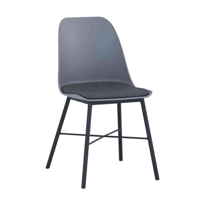 Modern Furniture LAXMI Dining Chair 83x45cm- Grey & Black