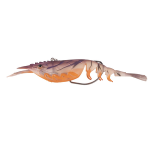 Berkley 2022 Shimma Shrimp Weedless 100mm Soft Vibe Fishing Lure Pearl Shrimp