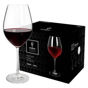Argon Tableware Mayfair Crystal Red Wine Glasses - 650ml - Pack Of 24