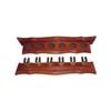 Formula Sports 6 Clip Pool Cue Wall Billiards Rack Walnut