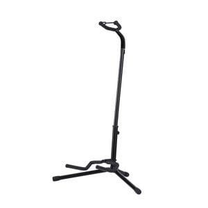 Alpha Iron Adjustable Guitar Stand Folding Instrument Holder Acoustic Bass Rack Black