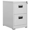 vidaXL Filing Cabinet Light Grey 46x62x72.5 cm