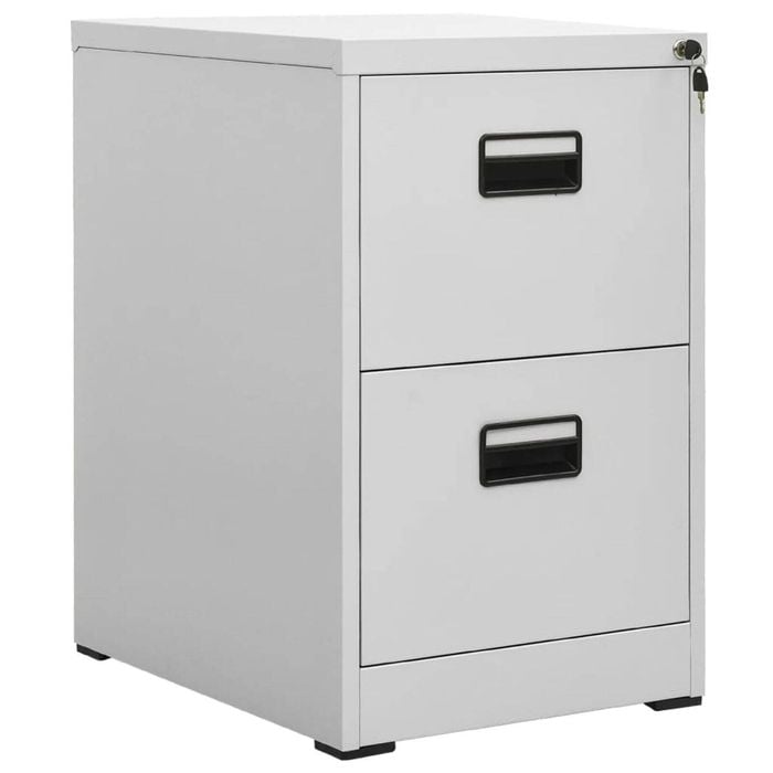 vidaXL Filing Cabinet Light Grey 46x62x72.5 cm