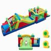 Costway Sectional Blow Up Castle Outdoor Bounce House W/2pcs 680w Blower