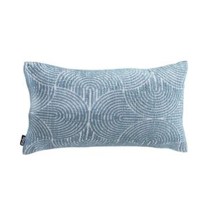 SOGA 35cm Blue Throw Pillow – Geometric Corded