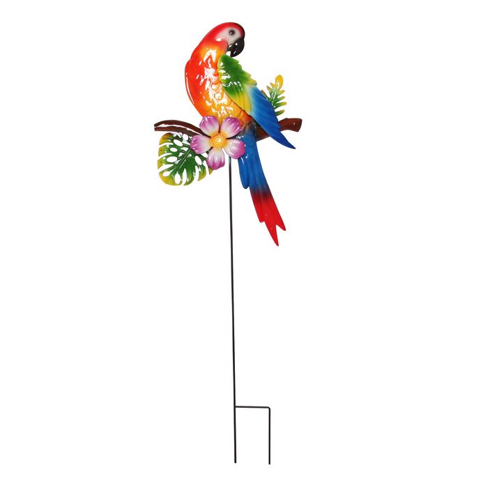 715mm Scarlet Macaw Garden Stake Decoration