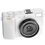 64MP 5K UHD Digital Camera 3" IPS Display WiFI 18x Zoom - White