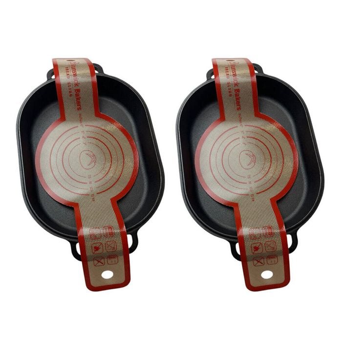 2x 2pc Brunswick Bakers Heat-Resistant Non-Stick Silicone Bread Sling 21x56cm