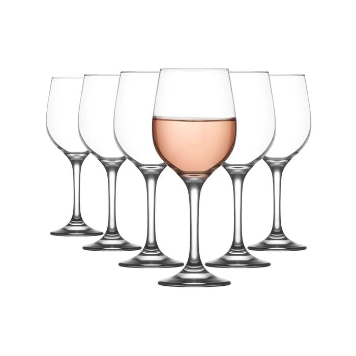 LAV 12 Piece Fame Red Wine Glasses Set - Classic Stemware Goblets - 395ml