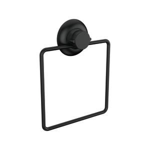 Naleon Black Suction Works Towel Ring