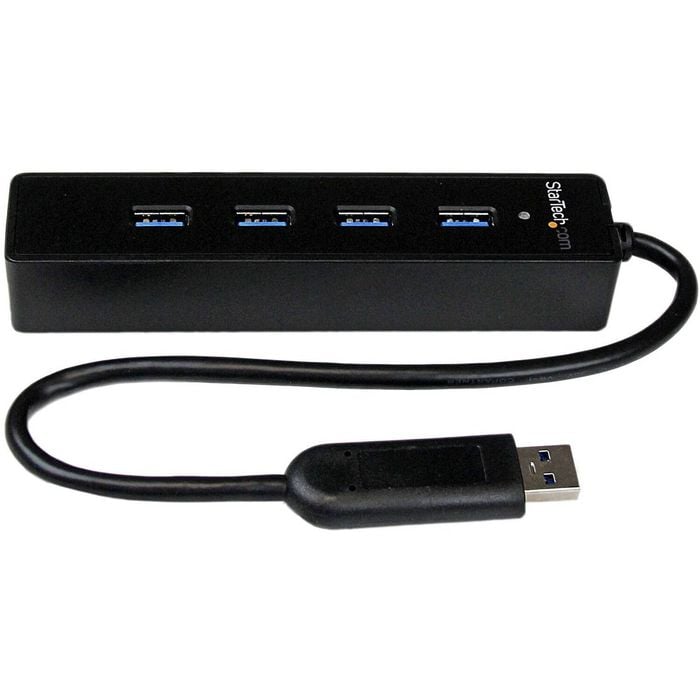 Startech.com 4 Port Portable Superspeed Usb 3.0 Hub With Built-in Cable - 5gbps