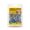 Zenith 8g x 40mm Zinc Plated Hinge-Long Thread Timber Screws - 100 Pack