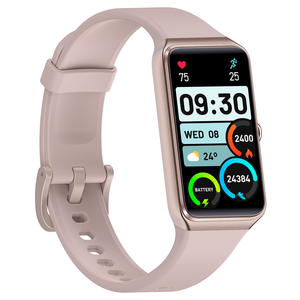 Fitness Tracker Smart Watch BT 5.0 1.47" Display Thermometer BPM Monitor - Pink