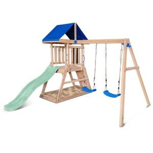 Lifespan Kids Hazelbrook Swing Set & Play Centre With 1.8m Slide (pastel Green)