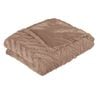 Ottawa Plush Faux Fur Throw Rug Champagne 125 x 150 cm