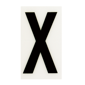 Sandleford 85 x 55mm X Black and White Self Adhesive Letter