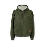 Hard Yakka Size M Military Green Quilted Flannel Hooded Shacket