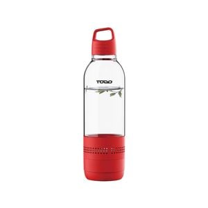 Portable Bluetooth Speaker Water Bottle Rechargeable - Red